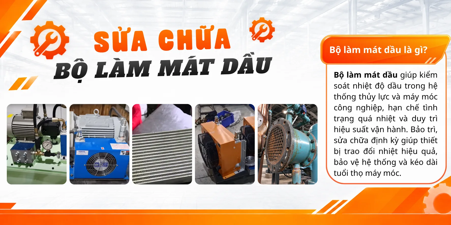 Sửa chữa bộ l&agrave;m m&aacute;t dầu