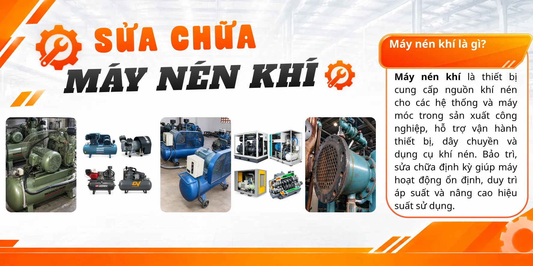 Sửa chữa m&aacute;y n&eacute;n kh&iacute;