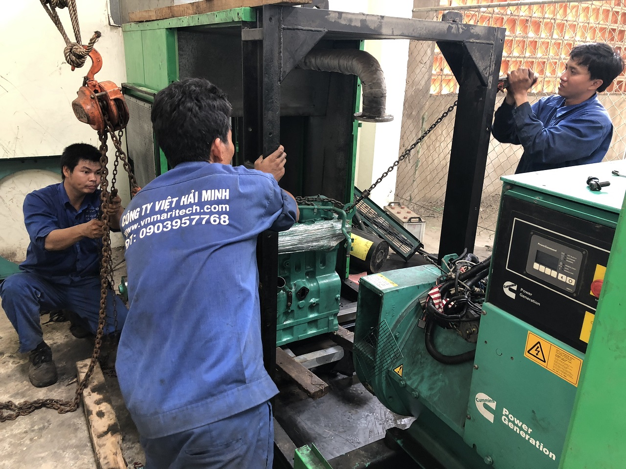 Sửa chữa bảo trì máy phát điện tại Cần Đước