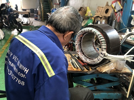 Quấn motor máy nén lạnh